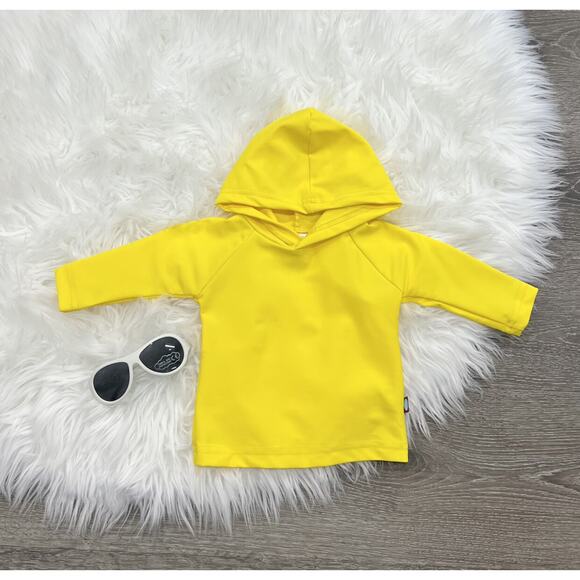 City Threads Yellow Hooded‎ Swim Top 3/6month NEW - Picture 1 of 1